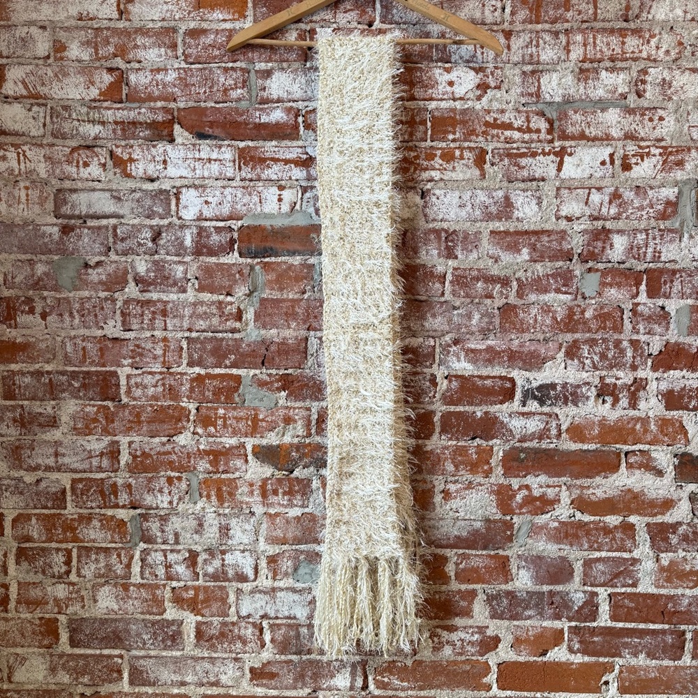 Cream Textured Scarf
